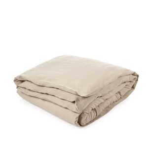 Neutral colored bed cover