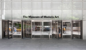 Entrance to the Museum of Modern Art.
