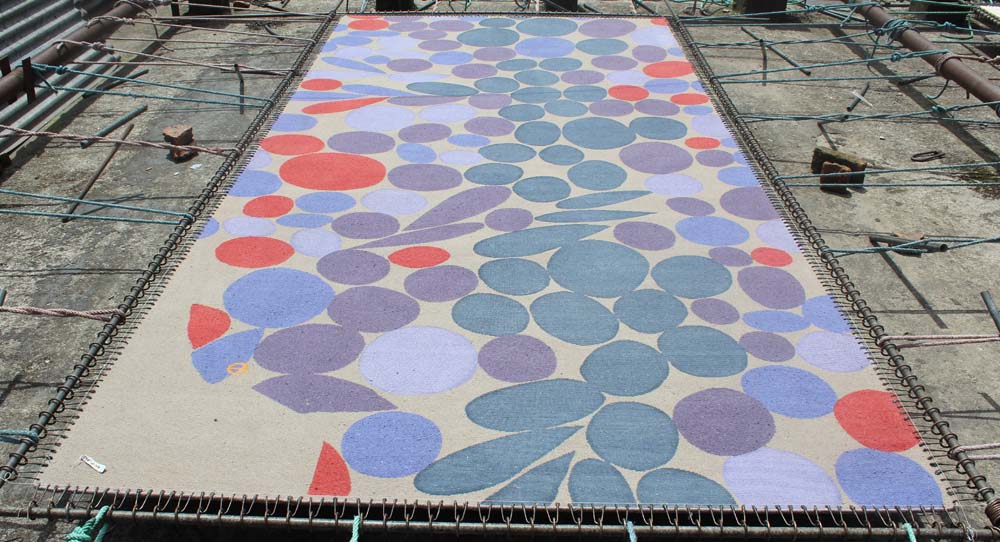 Finished rug for Emma Gardner Design.