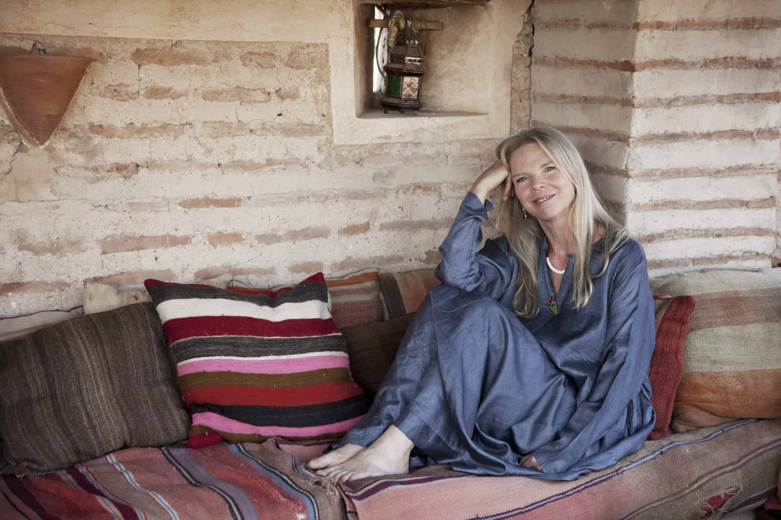 Portrait of Vanessa Branson, owner of El Fenn, Boutique Hotel and Retreat in Marrakech.