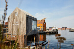 KAJ Hotel, sustainable micro hotel, in Denmark.