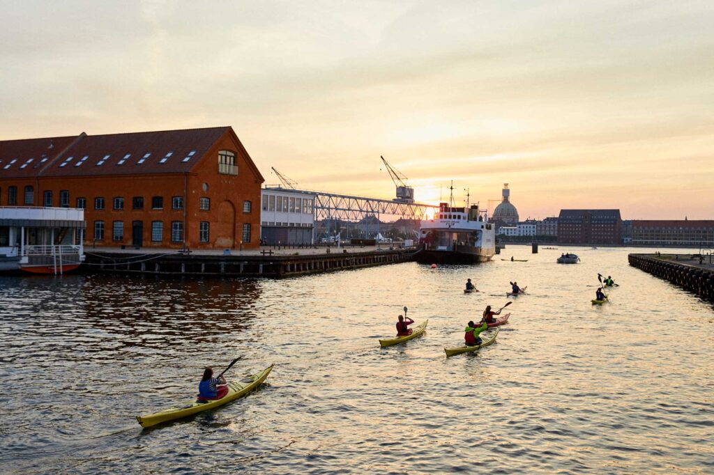 Kayaking at KAJ Hotel in Denmark.