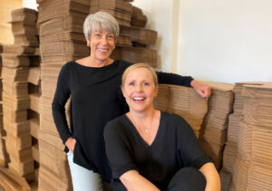 Kari Gran Skincare co-founders, Kari Gran and Lisa Strain. Pioneers in the clean beauty business.