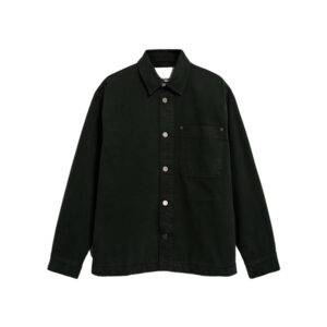 Dark green Button up jacket.