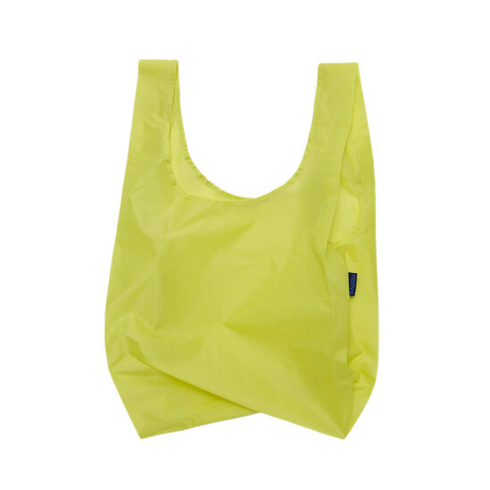 Yellow reusable nylon bag