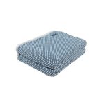 Faribault Mill—Edgecomb Cotton Blanket, French Blue