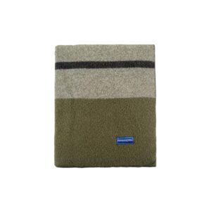 Farbault Mill—Scout Wool Camp Blanket, Moss Green