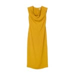 House of Dagmar—Draped Maxi Dress, Golden Yellow