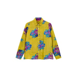 Lisa Corti—Bella Shirt, Dandelion Green Gold