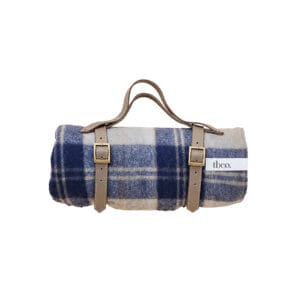 Tartan Blanket Co—Recycled Wool Picnic Blanket, Bannockbane Silver Tartan
